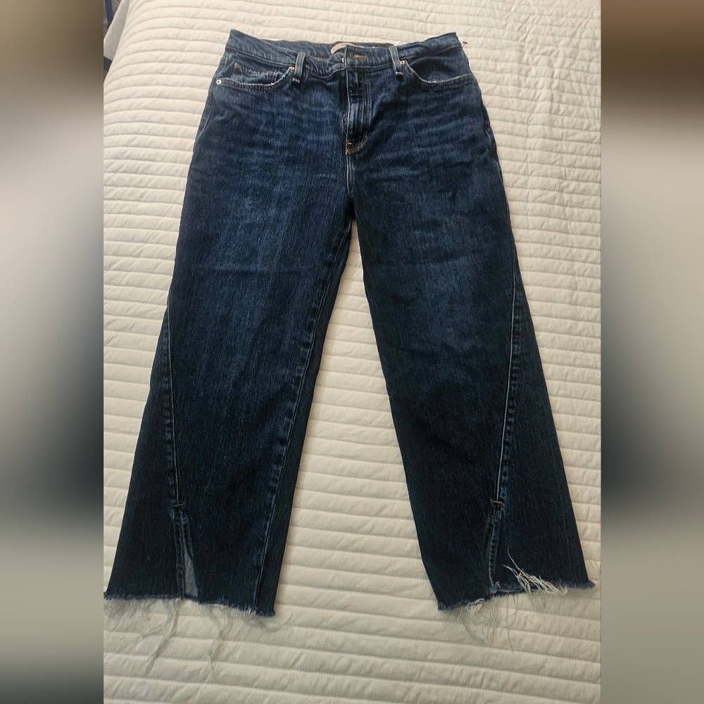 Hudson Jeans Blue Flare Wide Leg Denim
